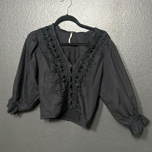 Free People Embroidered Top